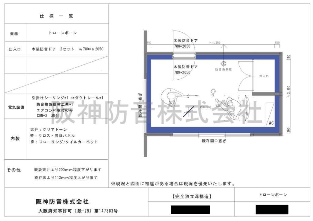 兵庫県の防音工事