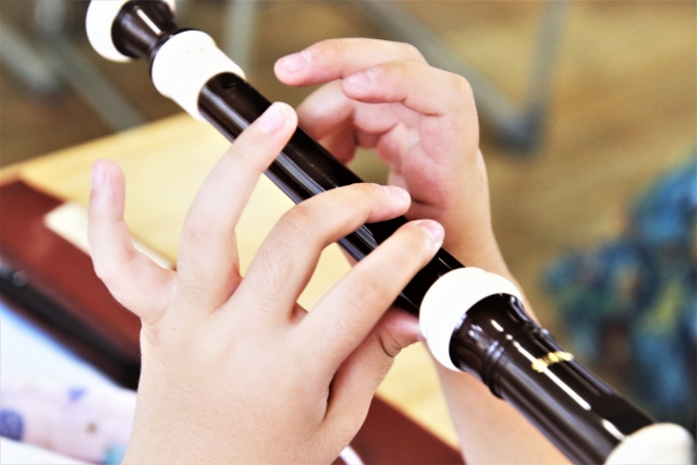 リコーダーの練習